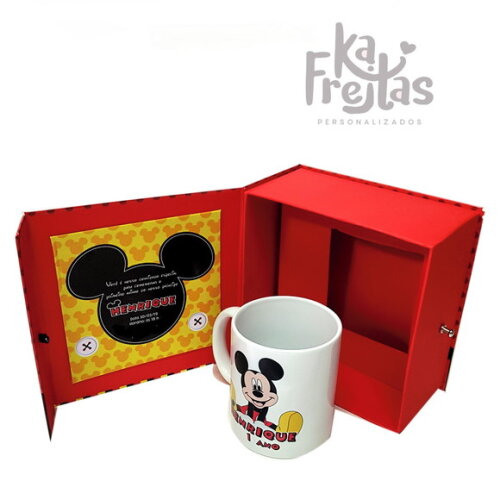 Caixa Cartonada + Caneca Personalizadas Individualmente
