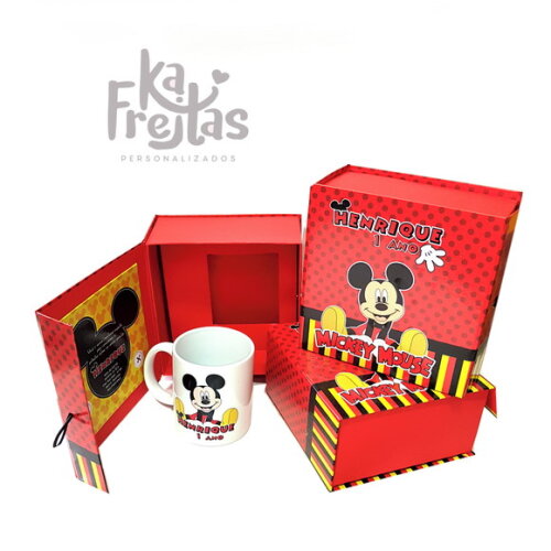 Caixa Cartonada + Caneca Personalizadas Individualmente