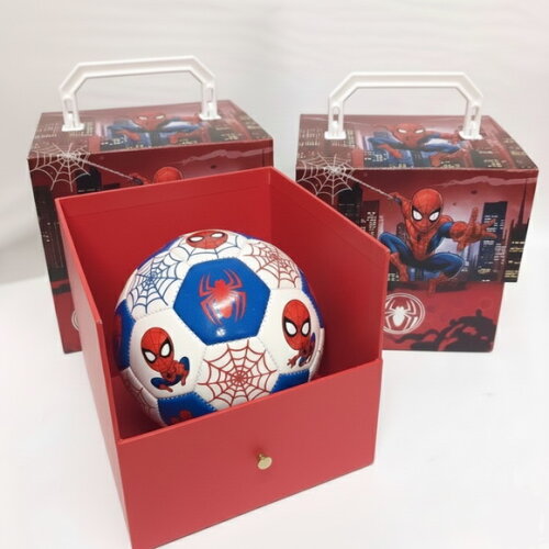 Caixa com Bola Cartonada - Lembrancinha Homem Aranha