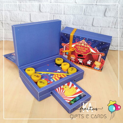 Kit Diversão Infantil Circo Lembrancinha Kit Pintura
