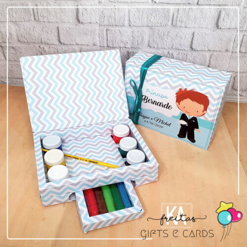 Kit Diversão Infantil Convite Daminha e Pajem Casamento