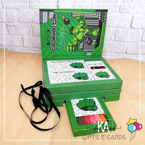 Kit Diversão Infantil Hulk Vingadores Lembrancinha