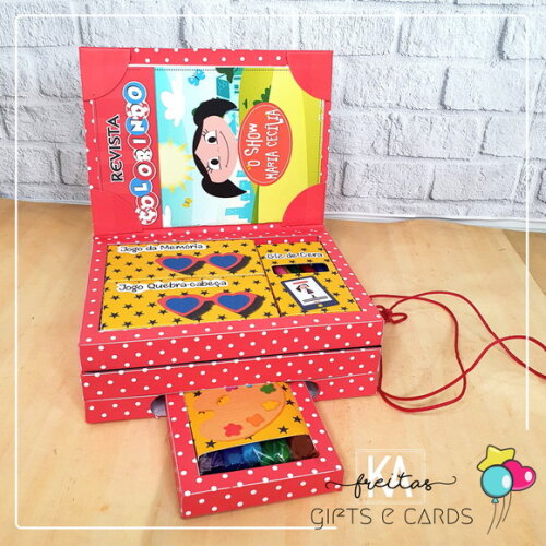 Kit Diversão Infantil Show da Luna Lembrancinha Kit Pintura