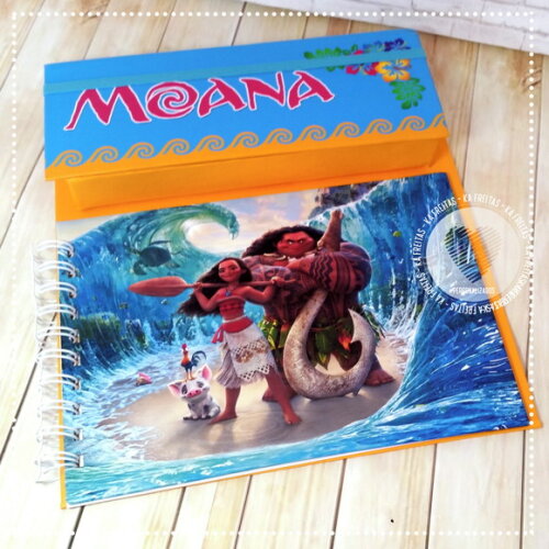 Kit Risque e Rabisque Cartonado - Lembrancinha Moana