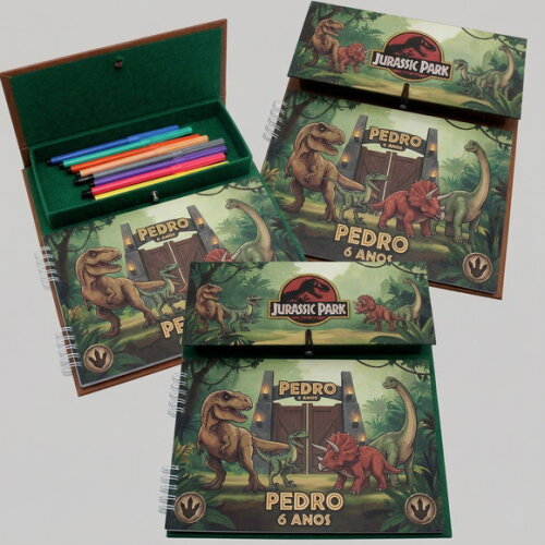 Kit Risque e Rabsique Cartonado Jurrassic Park