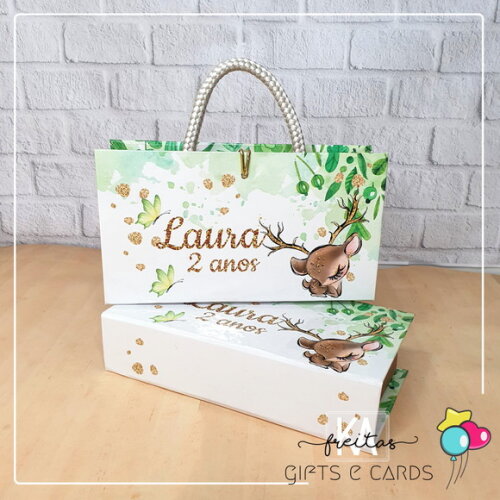 Maletinha Cartonada Personalizada + Bloco de Anotações