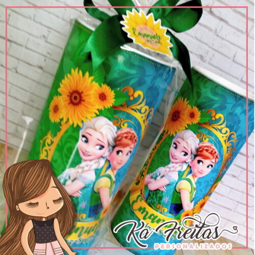 Maxi-pote com Kit Colorir - Frozen