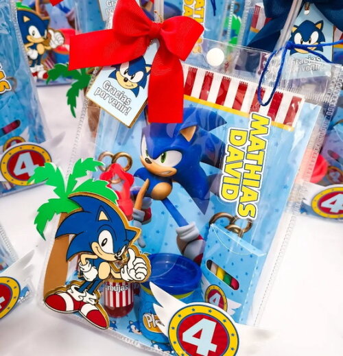 Sacolinha Surpresa - Lembrancinha Festa Infantil Sonic
