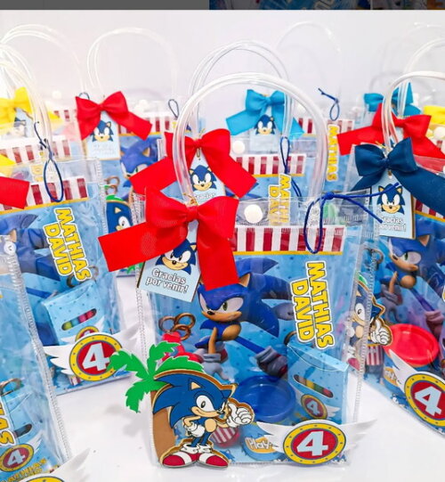 Sacolinha Surpresa - Lembrancinha Festa Infantil Sonic