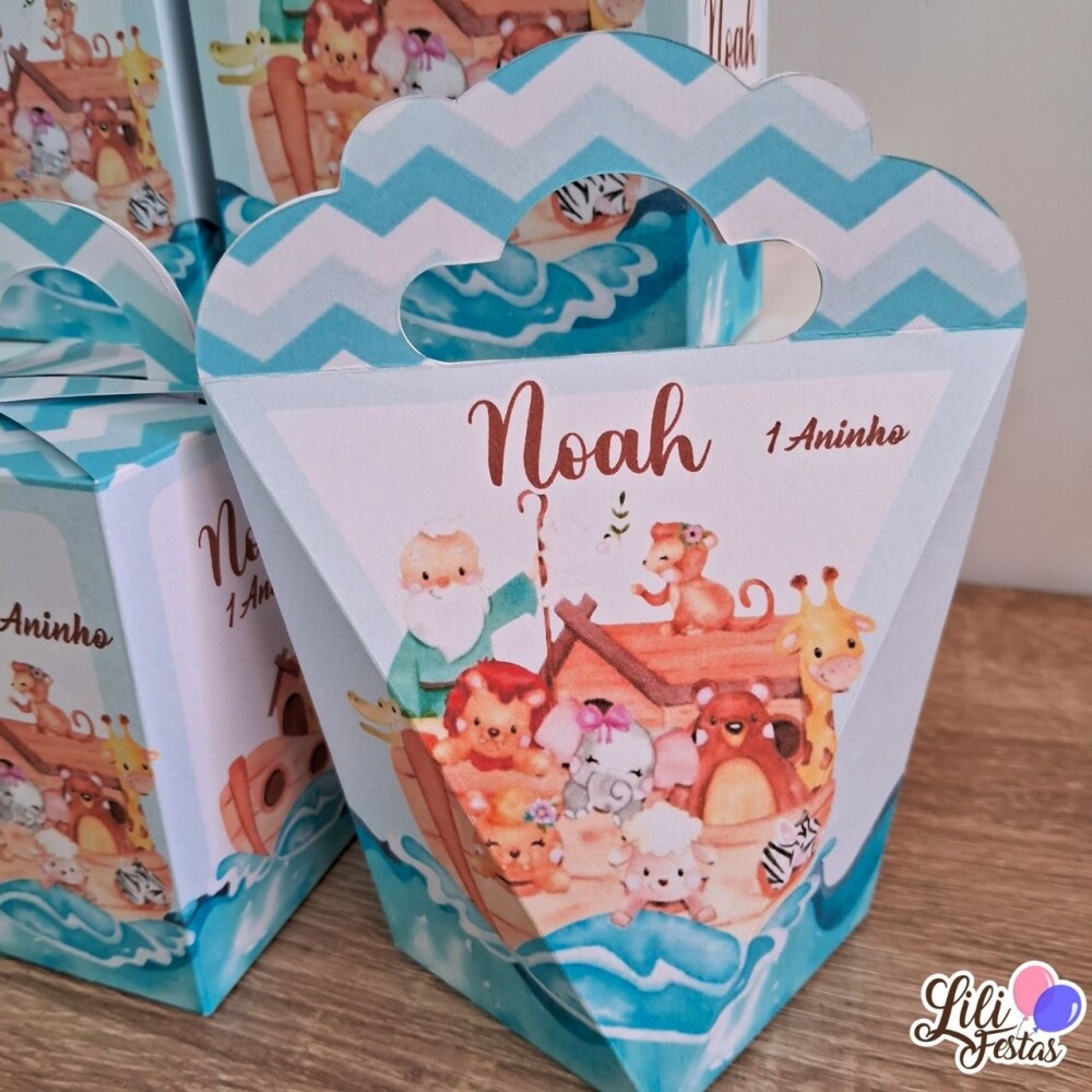 20 Caixinhas Personalizadas Arca de Noé