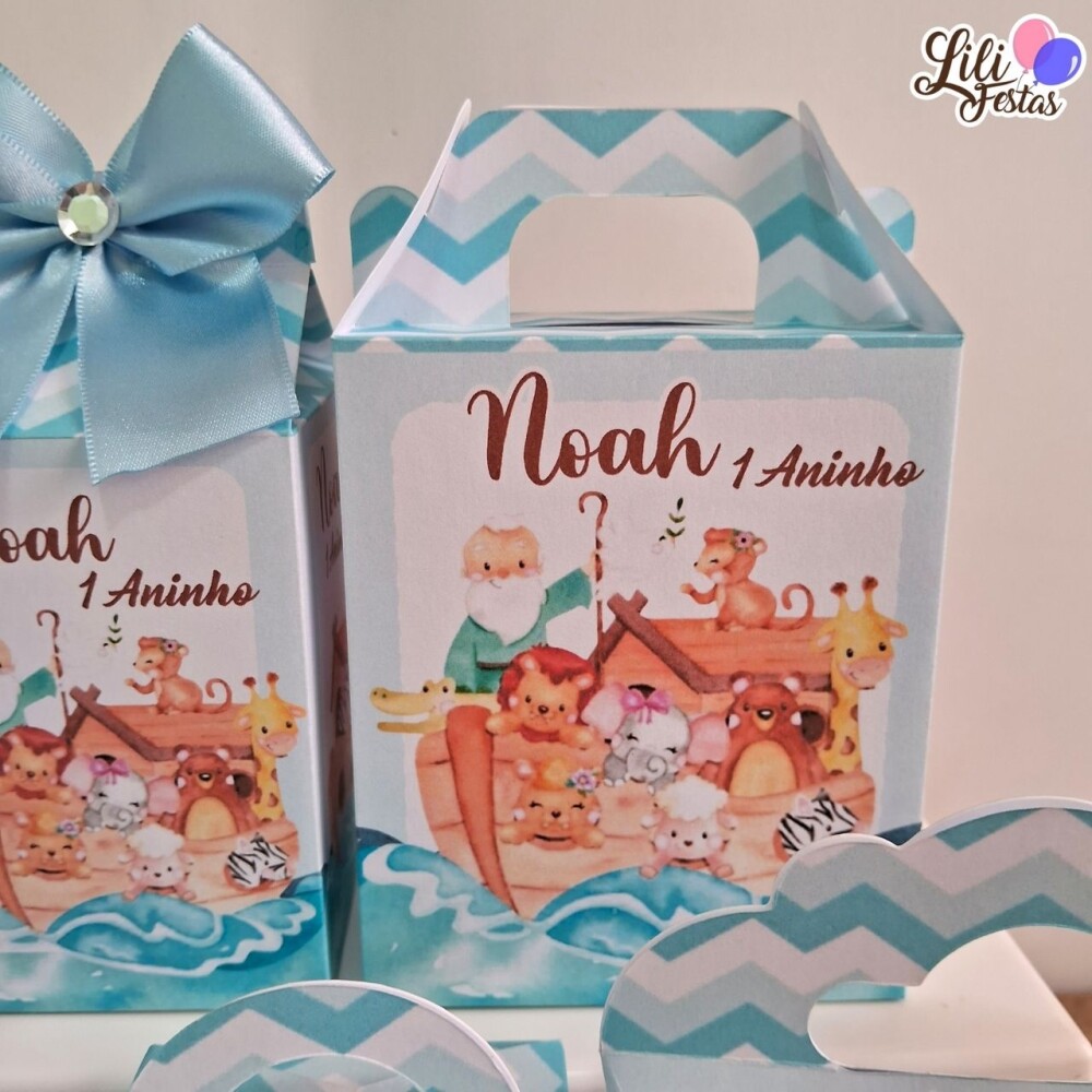 20 Caixinhas Personalizadas Arca de Noé
