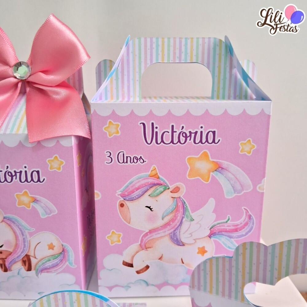 30 Caixinhas Unicórnio