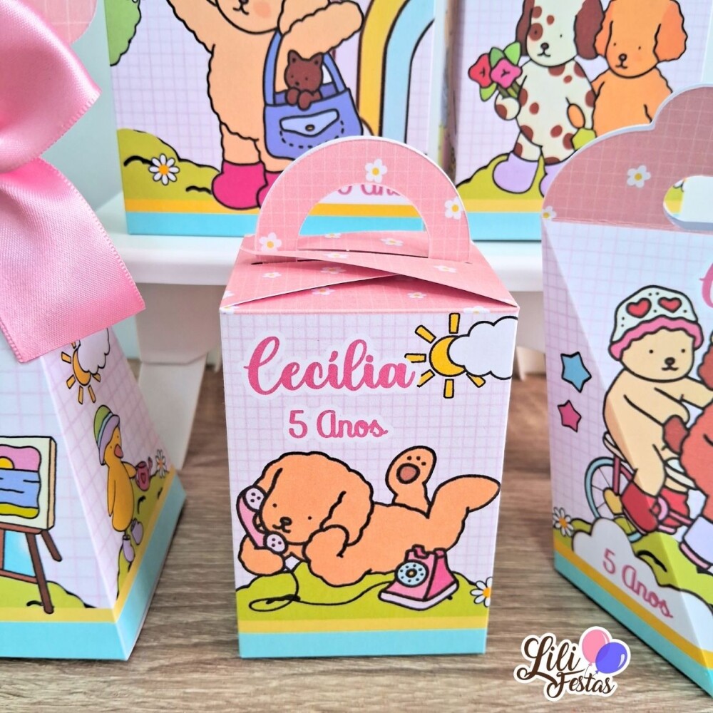 Kit 50 Caixinhas Bobbie Goods Prontas com Laço | Artesanou