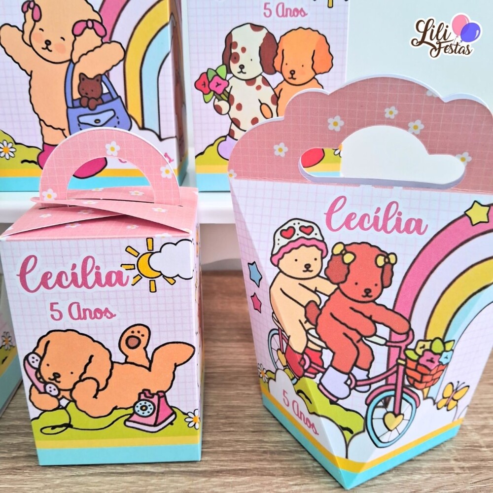 Kit 50 Caixinhas Bobbie Goods Prontas com Laço | Artesanou