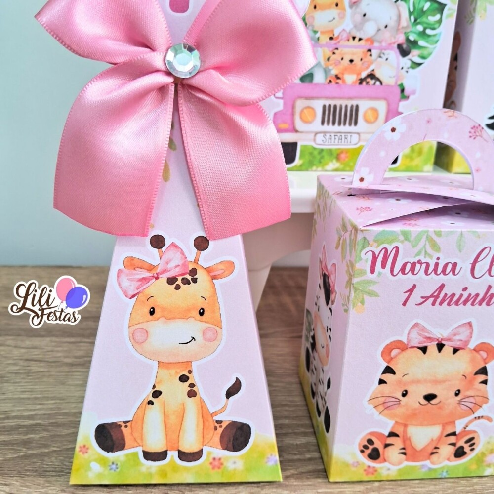 Kit 20 Caixinhas Minnie Rosa Prontas com Laço | Artesanou