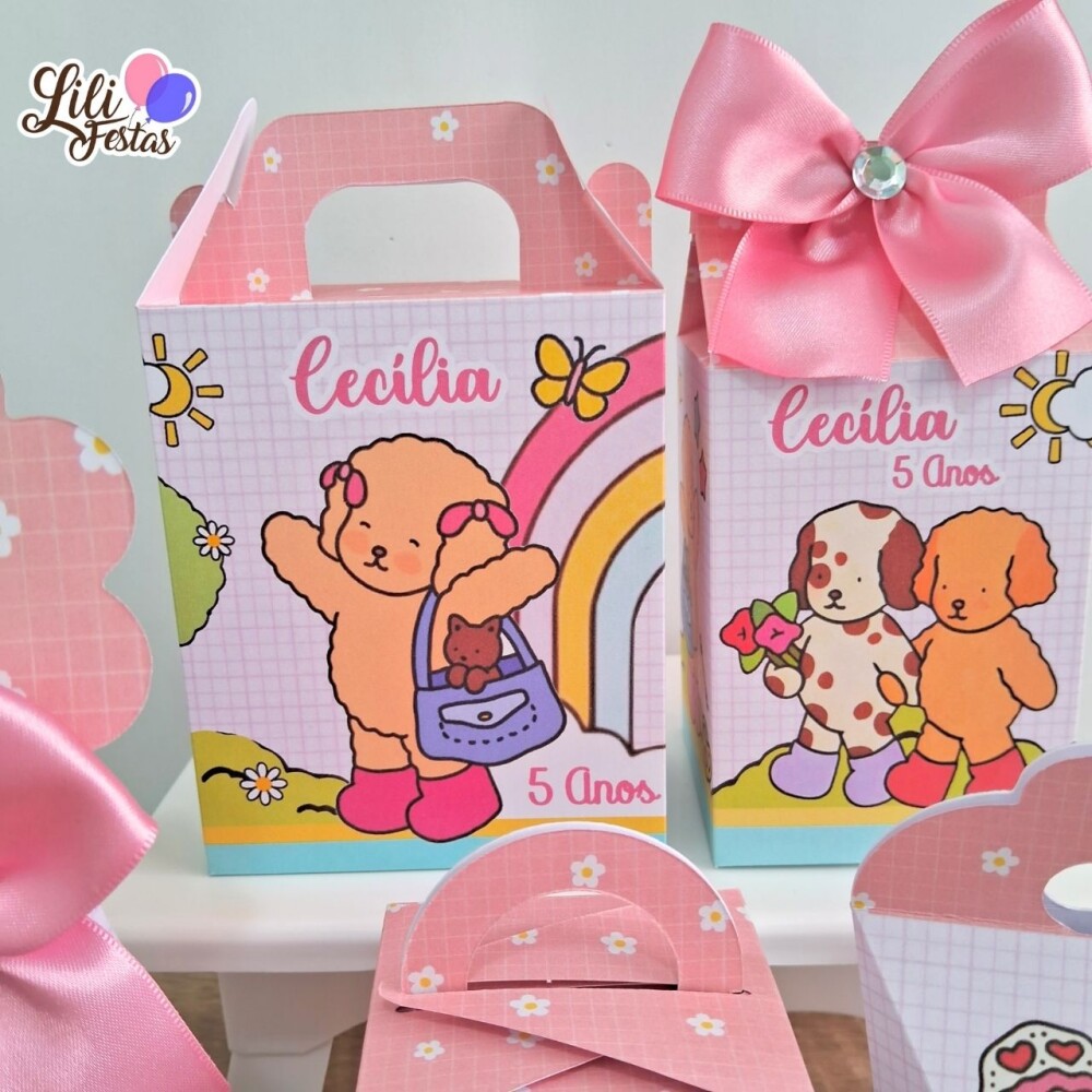 Kit 10 Caixinhas Bobbie Goods Prontas com Laço | Artesanou