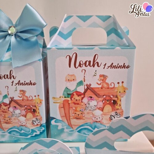 20 Caixinhas Personalizadas Arca de Noé