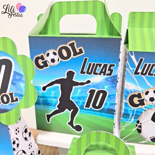 20 Caixinhas Personalizadas Futebol