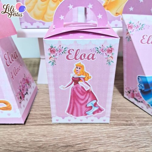 30 Caixinhas Personalizadas Princesas