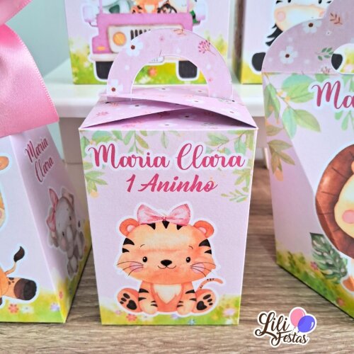 30 Caixinhas Safari Rosa