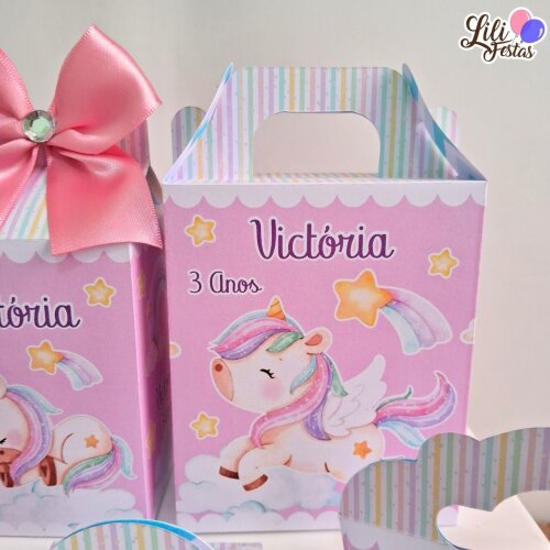 30 Caixinhas Unicórnio