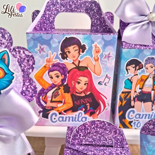 Kit 50 Caixinhas Guerreiras do KPOP Prontas com Laço | Artesanou
