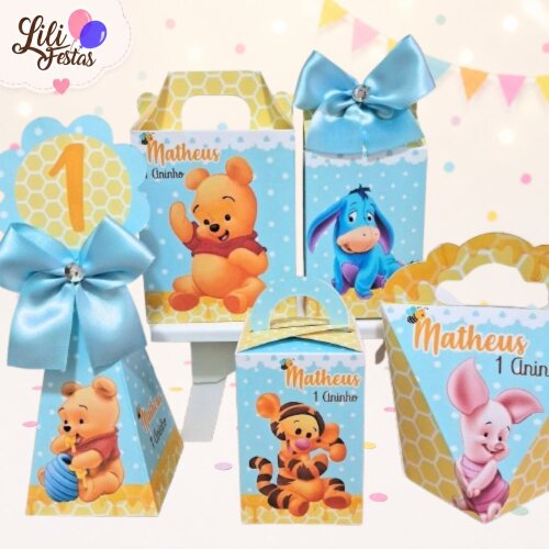 10 Caixinhas Ursinho Pooh