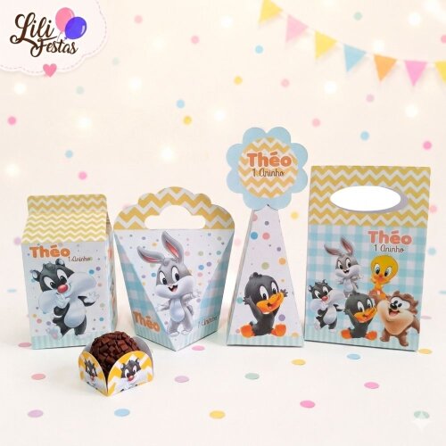 90 Itens Kit Festa Baby Looney Tunes