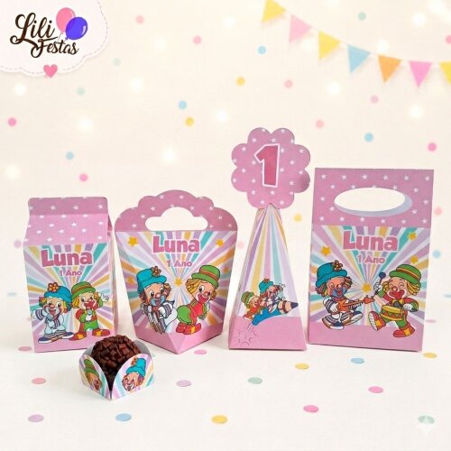 90 Itens Kit Festa Patati Patatá Rosa