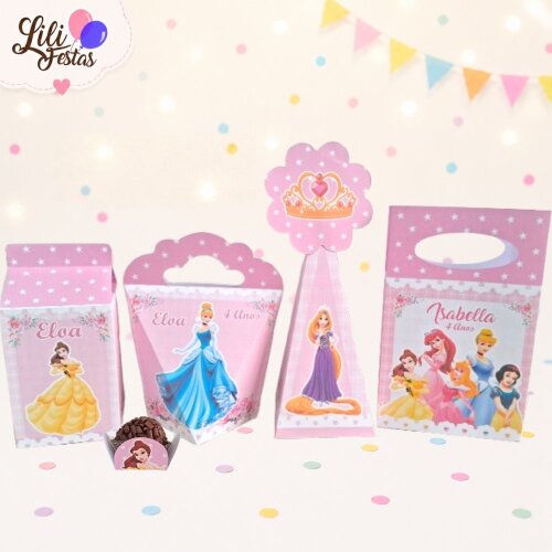 90 Itens Kit Festa Princesas