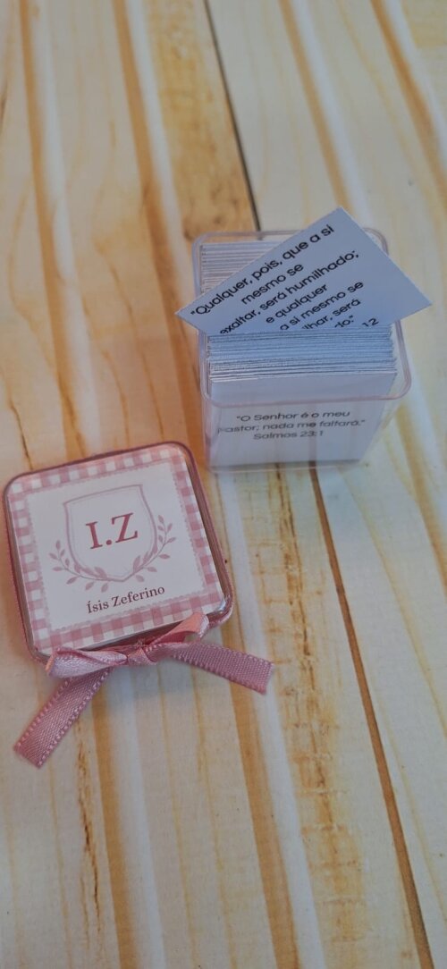 KIT 20 Caixinha de versiculos - Lembrancinha