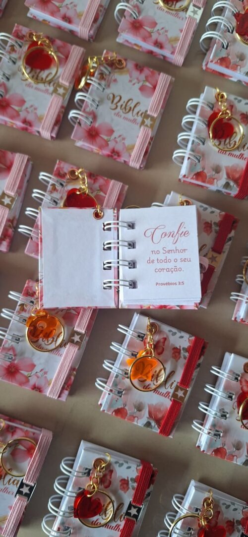 Lembrançinha Cristã Mini Bíblia - Batizado, Ebd, Igreja