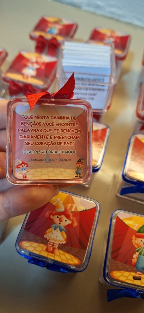 Caixinha de versiculos - Lembrancinha