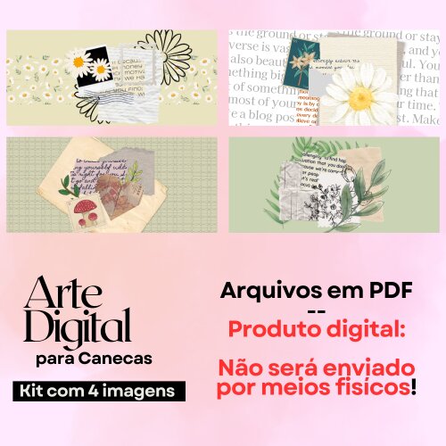 Arte digital para canecas - Colagens