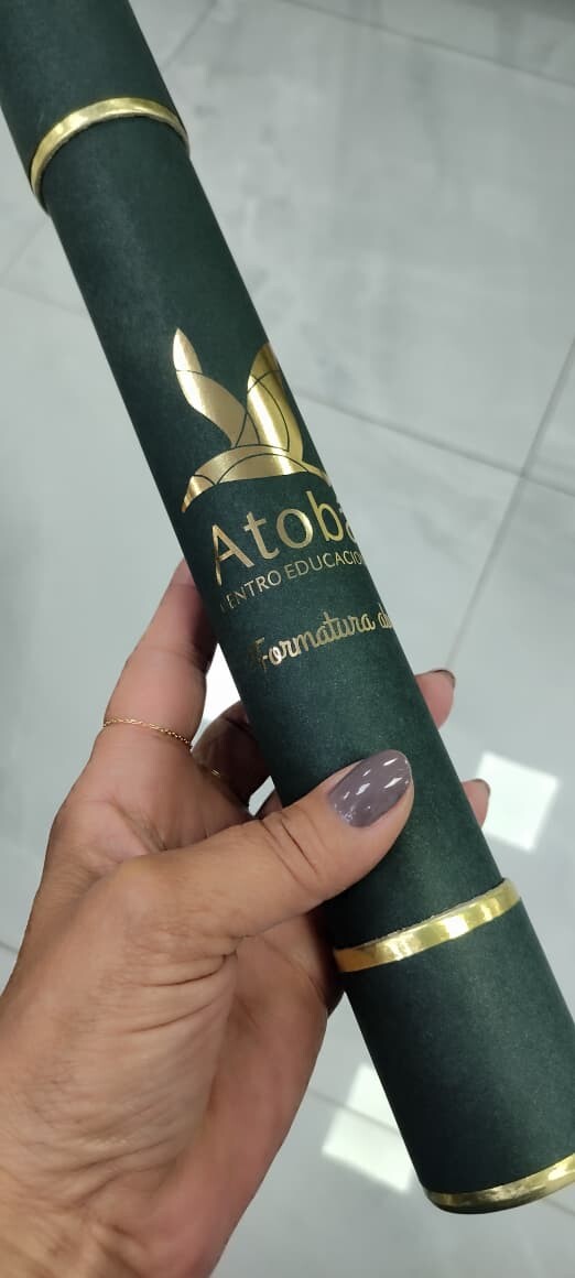 Canudo personalizado para Diploma de Formatura  - Kit com 6