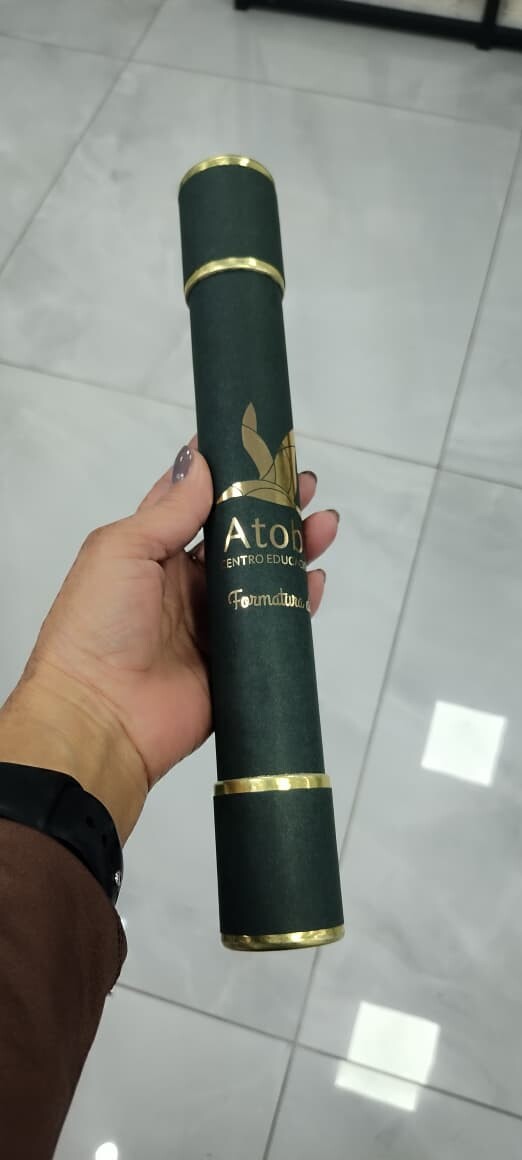 Canudo personalizado para Diploma de Formatura  - Kit com 6