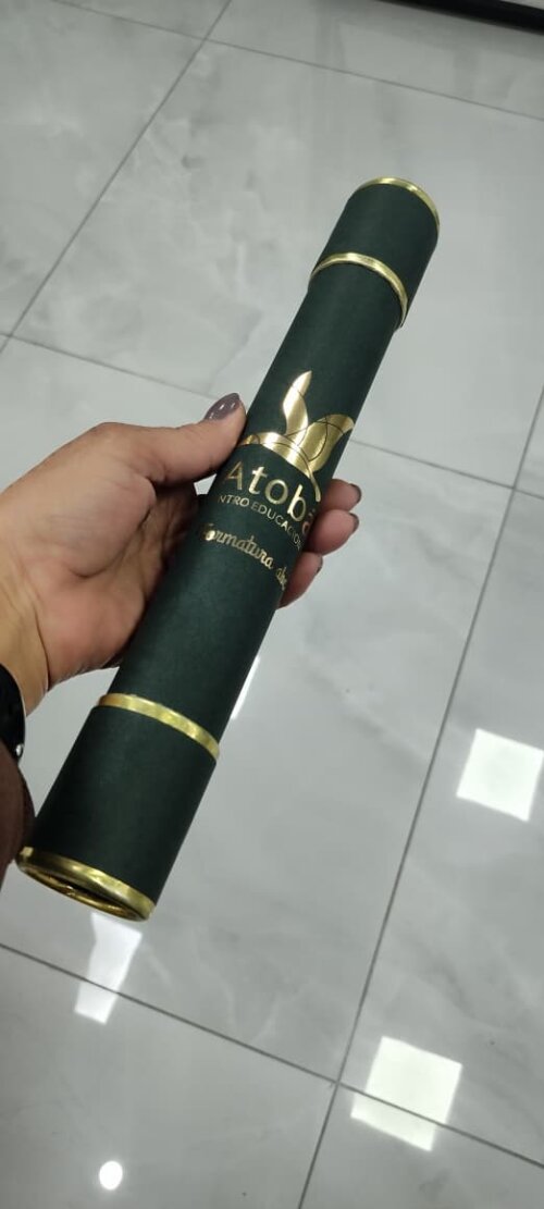 Canudo personalizado para Diploma de Formatura  - Kit com 6