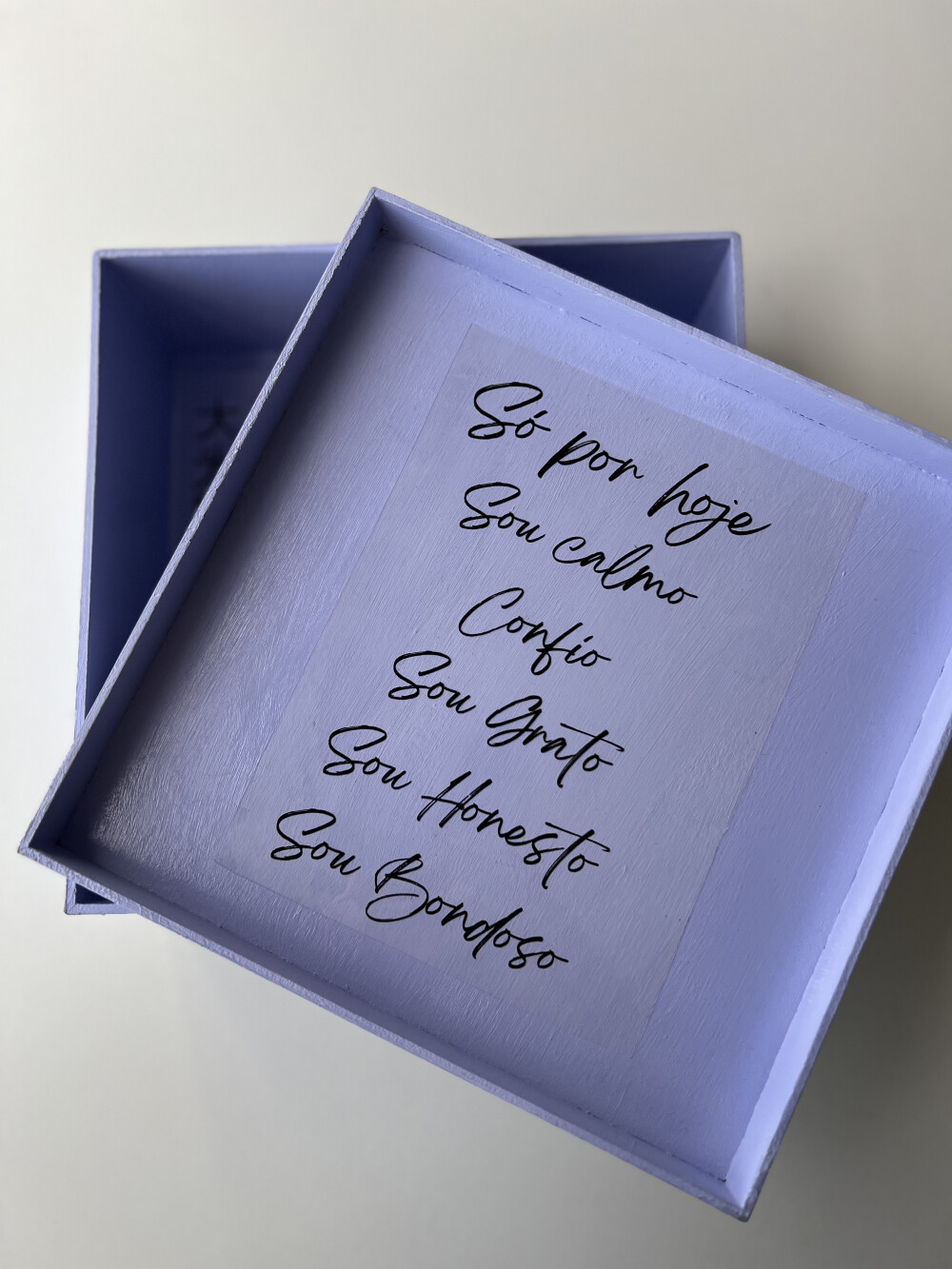 Caixa Reiki em MDF Decorada com Símbolos Reiki e Cho Ku Rei 20x2