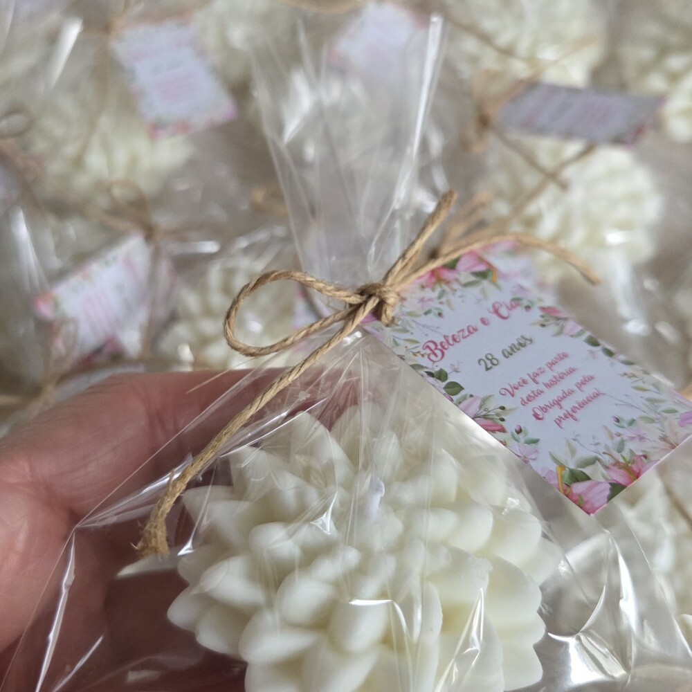 Lembrancinha Vela Aromática Flor de Lotús