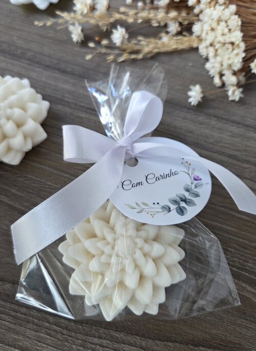 Lembrancinha Vela Aromática Flor de Lotús
