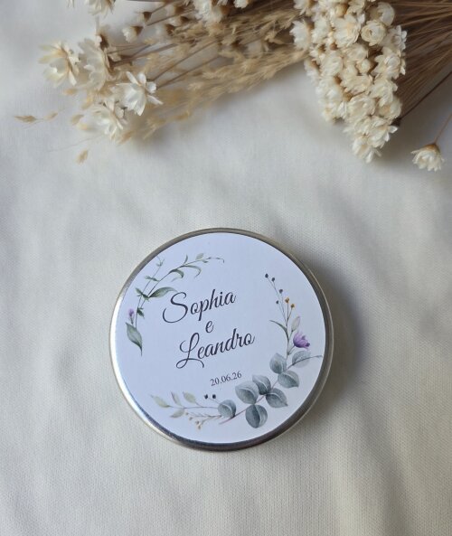 Lembrancinha de Casamento Personalizada - Vela Aromática