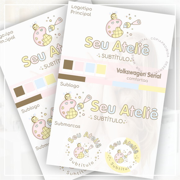 Kit Identidade Visual - Pré Pronta Abelhinha