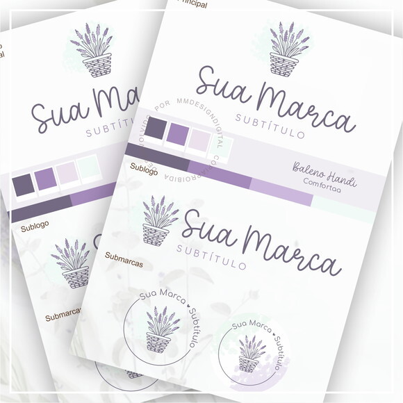 Kit Identidade Visual - Pré Pronta Lavanda