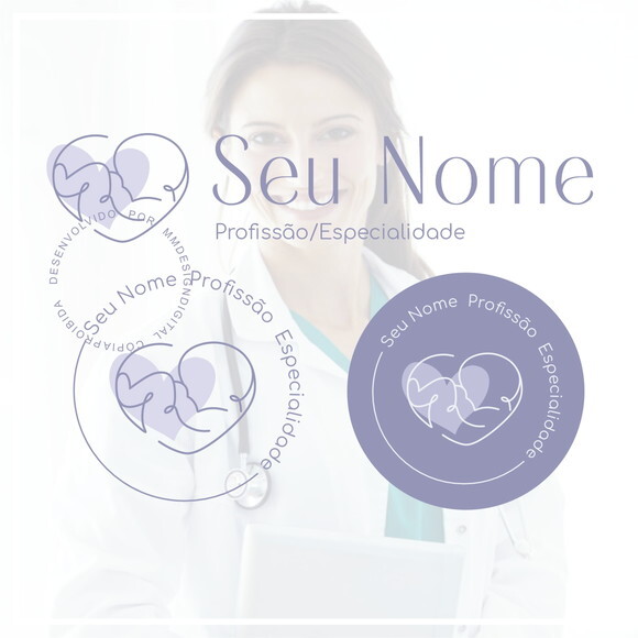 Kit Identidade Visual - Pré Pronta Obstetra Doula Pediatra