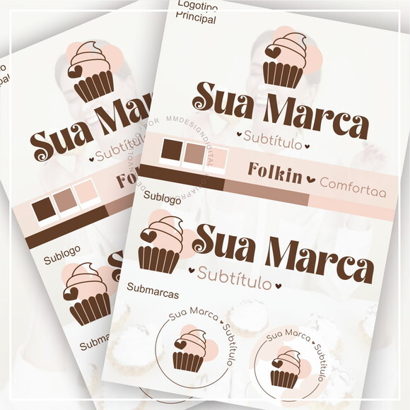 Kit Identidade Visual - Pronta Entrega - Confeitaria I