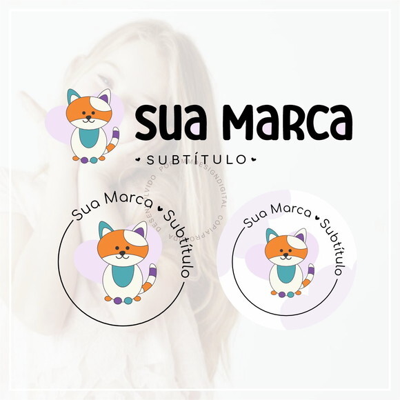 Kit Identidade Visual - Pronta Entrega - Gatinho
