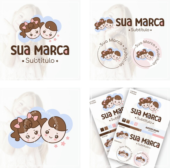 Kit Identidade Visual - Pronta Entrega Kids