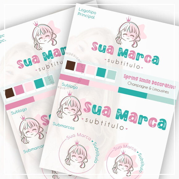 Kit Identidade Visual - Pronta Entrega Menina