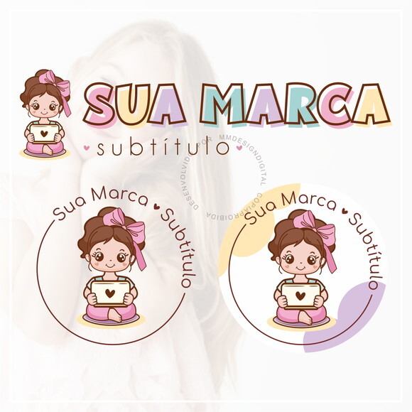 Kit Identidade Visual - Pronta Entrega Menina Fofa
