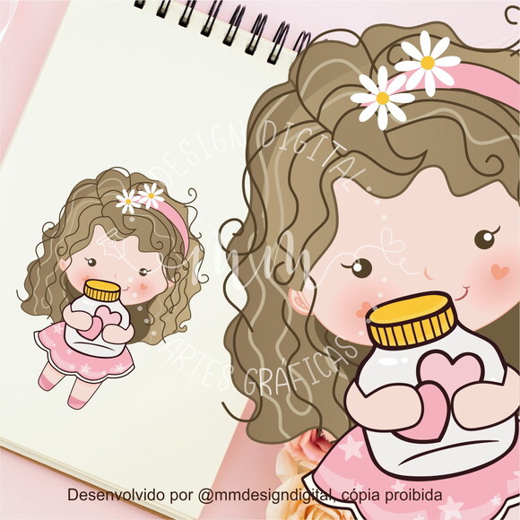 Mascote Pronta Potinho de Amor | Corel e PNG